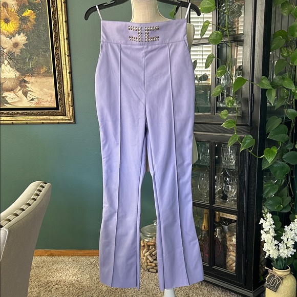 Elisabetta Franchi Faux Leather Trousers – Size 40 - Picture 3 of 14